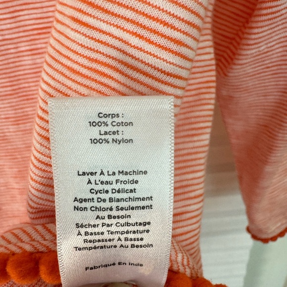 Talbots Orange Long Sleeve. Size L - Picture 7 of 8